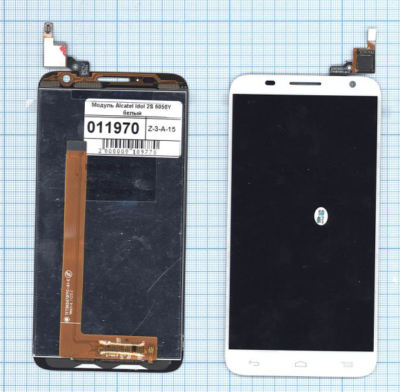 Модуль (матрица + тачскрин) для Alcatel Idol 2S 6050Y, белый