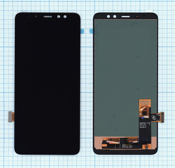 Дисплей для Samsung Galaxy A8 Plus (2018) A730F (TFT) черный