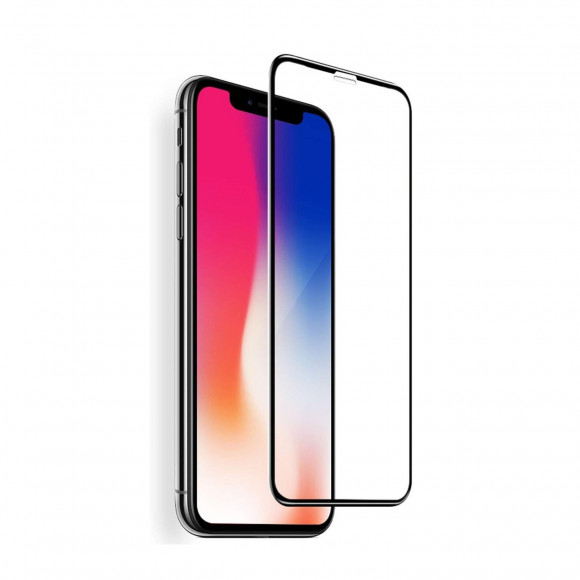 Защитное стекло для iPhone X, 11Pro 5D, 6D, 10D 0D (черный)
