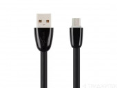 Кабель USB Vixion (K12) MicroUSB (1м) силиконовый, черный