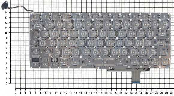 Клавиатура для ноутбука Apple MacBook A1297, черная, большой Enter