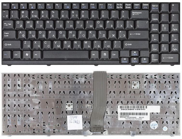 Клавиатура для ноутбука LG LW60, LW70, LW65, LW75, LS70, M70, черная