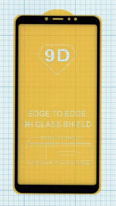 Защитное стекло "Полное покрытие" для Xiaomi Mi Max 3, черное