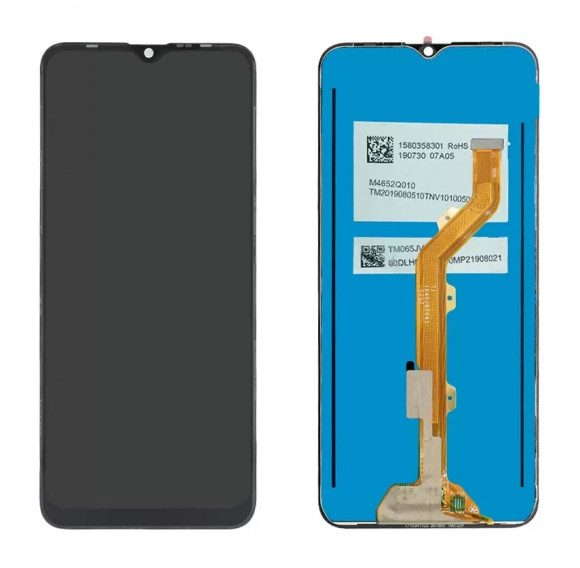 Дисплей для Tecno Spark 4 (KC8) в сборе с тачскрином Черный - Оптима