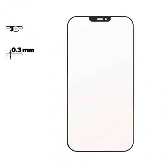 Защитное стекло Remax Medicine G. GL-27 3D для Apple iPhone 12 Mini с рамкой 0, 3 мм, черное
