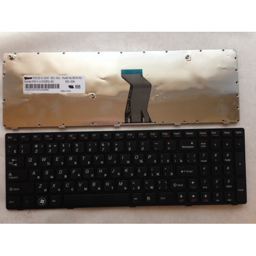 Клавиатура для ноутбука LENOVO B570 B590 BLACK РУССКАЯ РАСКЛАДКА