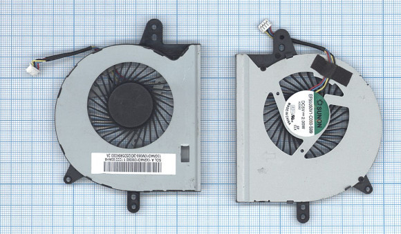 Вентилятор (кулер) для ноутбука Asus X401U, X501U VER-2, 4-pin