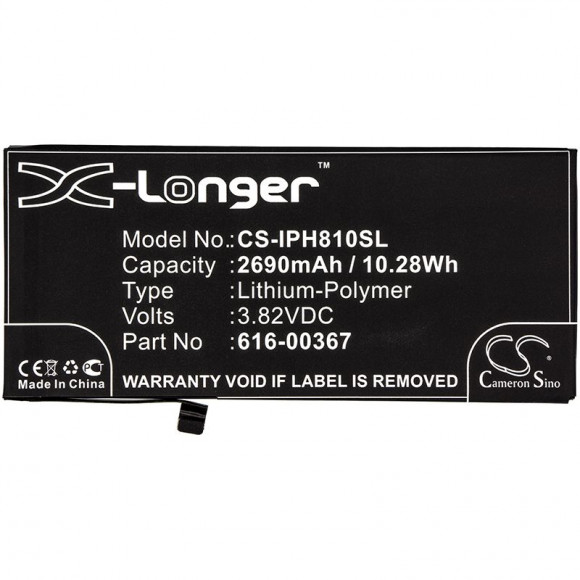 Аккумулятор CS-IPH810SL для телефона Apple iPhone 8 Plus, 3.82В, 2690мАч, 10.28Wh Аккумулятор CS-IPH810SL для телефона Apple iPhone 8 Plus, 3.82В, 2690мАч, 10.28Wh
