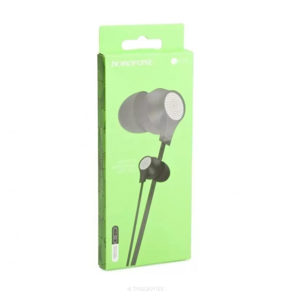 Гарнитура Borofone BM28 Tender Sound Universal Earphones With Mic, черная