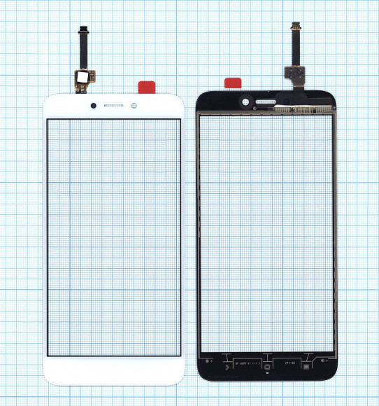 Сенсорное стекло (тачскрин) для Xiaomi Redmi 4X, белый Сенсорное стекло (тачскрин) для Xiaomi Redmi 4X, белый