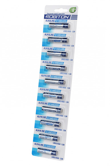 Батарейка (элемент питания) Robiton Standard LR03 BL10, 1 штука