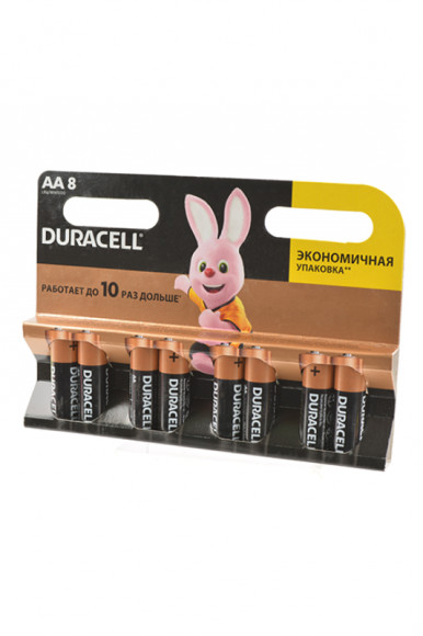Батарейка (элемент питания) Duracell LR6 BL8, 1 штука