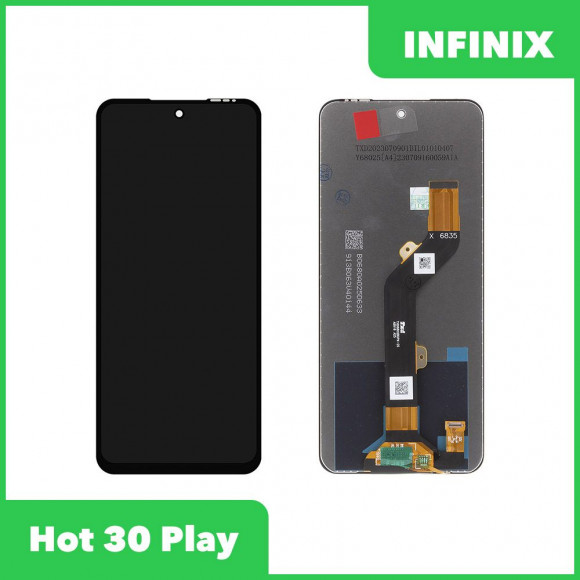 LCD дисплей для Infinix Hot 30 play в сборе с тачскрином (черный)