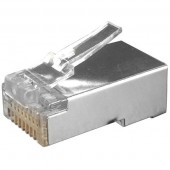 PLUG-8P8C-U-C6-SH-100 Разъем RJ-45(8P8C) под витую пару, категория 6 (50 µ';/ 50 микродюймов), экранированный, универсальный PLUG-8P8C-U-C6-SH-100 Разъем RJ-45(8P8C) под витую пару, категория 6 (50 µ';/ 50 микродюймов), экранированный, универсальный