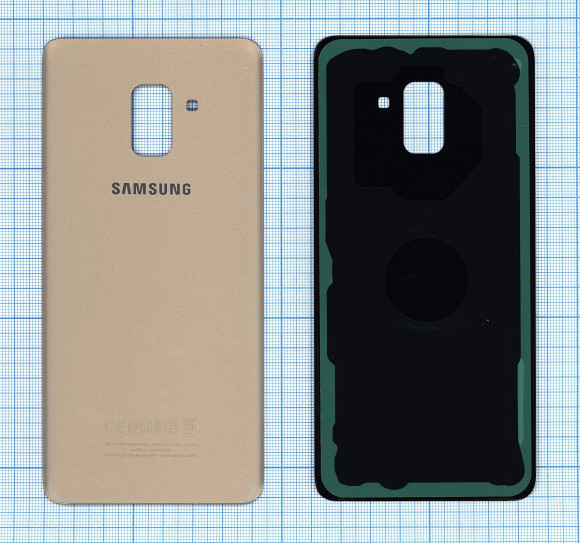 Задняя крышка корпуса для Samsung Galaxy A8 Plus (A730F) , золотая