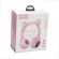 Bluetooth гарнитура Hoco W27 Cat Ear Wireless Headphones накладная серео с "ушками", розовая Bluetooth гарнитура Hoco W27 Cat Ear Wireless Headphones накладная серео с "ушками", розовая