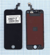 Дисплей для Apple iPhone 5S в сборе с тачскрином (Foxconn), черный
