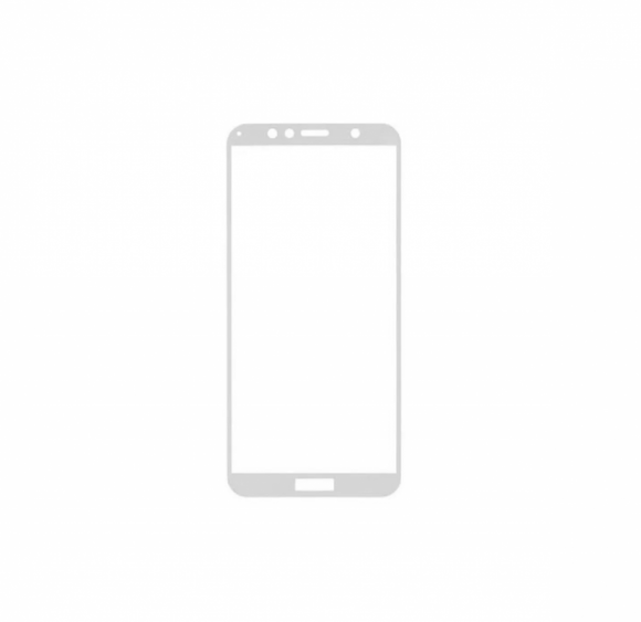 Защитное стекло "Полное покрытие" для Huawei Honor 7A Pro белое