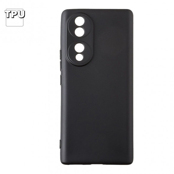 Силиконовый чехол "LP" для Huawei Honor 70 TPU (черный непрозрачный) европакет