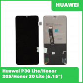 LCD дисплей для Huawei P30 Lite, Honor 20S, Honor 20 Lite с тачскрином (черный)