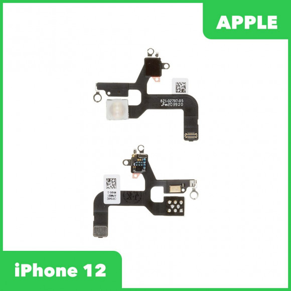 Шлейф/FLC iPhone 12 микрофон/вспышка