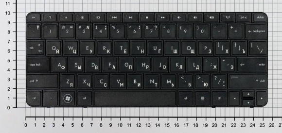 Клавиатура для ноутбука HP Compaq Mini CQ10, 110-3000, 110-3100, черная