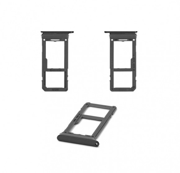 Держатель (лоток) SIM-карты для Samsung Galaxy S8 (G950F), S8 Plus (G955F), черный