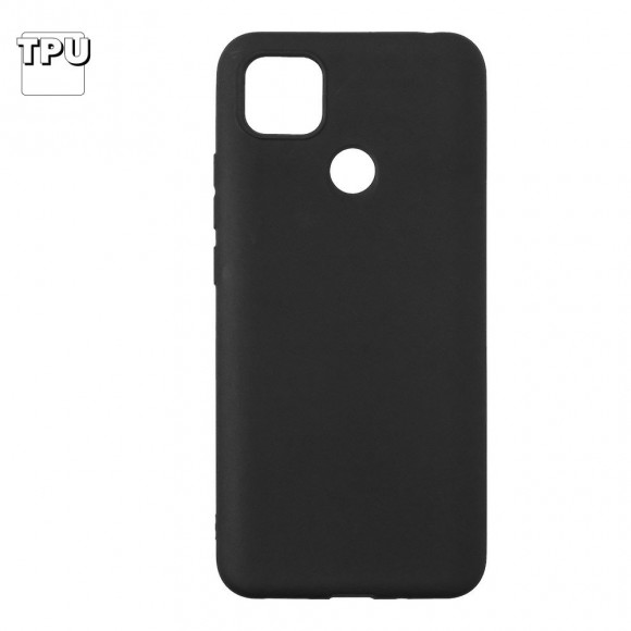 Силиконовый чехол "LP" для Xiaomi Redmi 9C TPU, черный, непрозрачный (европакет)