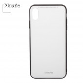 Защитная крышка "LP" для Apple iPhone XS Max "Glass Case", белое стекло (коробка)