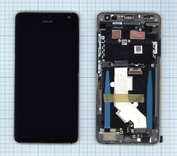 Модуль (матрица + тачскрин) для Asus ZenFone AR (ZS571KL), черный