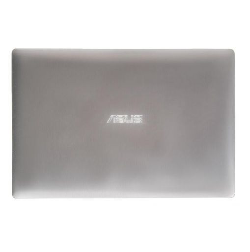 Задняя крышка Asus N550JV, Q550 серый металл с петлями