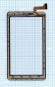 Сенсорное стекло (тачскрин) PX070515A451, черное Сенсорное стекло (тачскрин) PX070515A451, черное