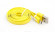 USB кабель "LP" MicroUSB плоский узкий (желтый, коробка)