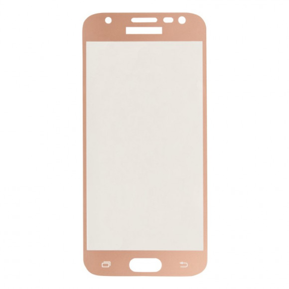 Защитное стекло Tempered Glass для Samsung Galaxy J3 2017 (J330F) (розовая рамка)