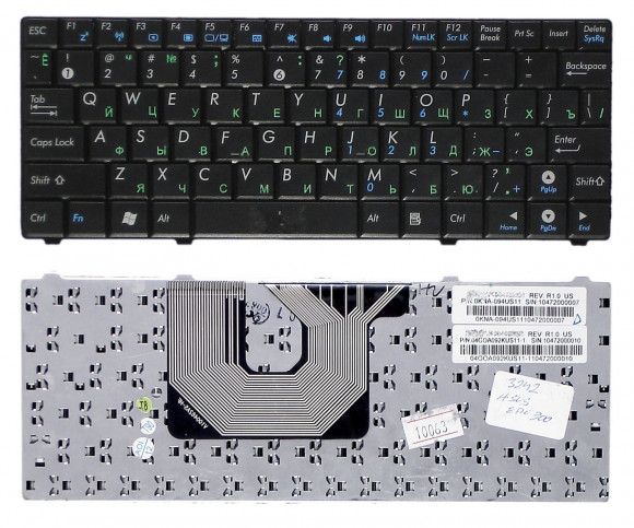 Клавиатура для ноутбука Asus EPC 900HA, T91, T91MT, 900SD, черная