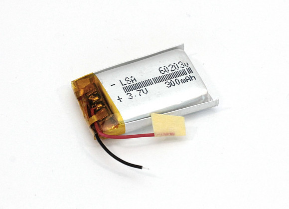 Аккумуляторная батарея Li-Pol (6x20x30мм), 2pin, 3.7В, 350мАч