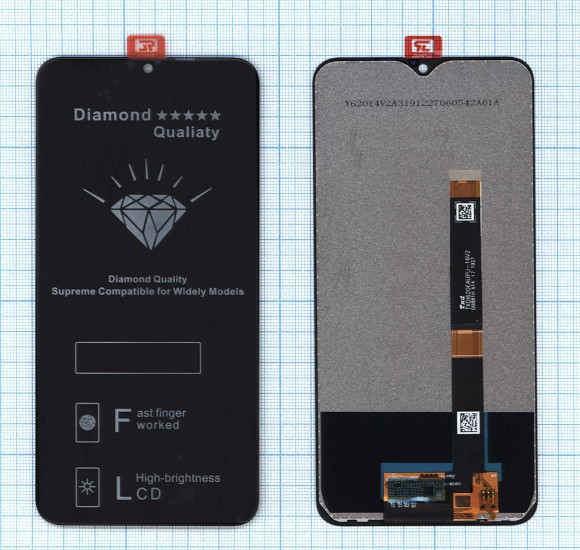 Модуль (матрица + тачскрин) для Realme 3, черный