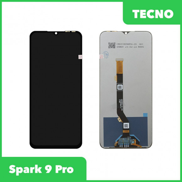 LCD дисплей для Tecno Spark 9 Pro в сборе с тачскрином (черный)
