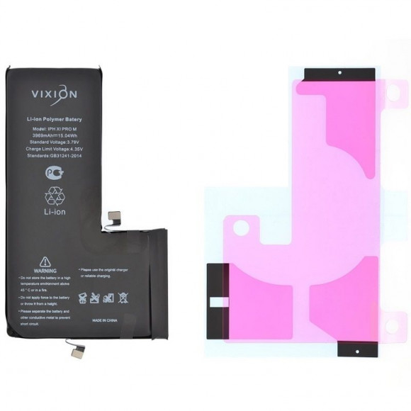 Аккумулятор Vixion для телефона Apple iPhone 11 Pro Max, усиленная 3969мАч, с монтажным скотчем