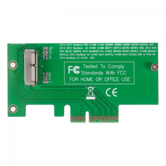Адаптер-переходник PCI-E / SATA3 - iMac, MacBook Air Mid 2013 - Mid 2017
