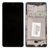 Дисплей в сборе с тачскрином и передней панелью для Samsung Galaxy A426F A42 black