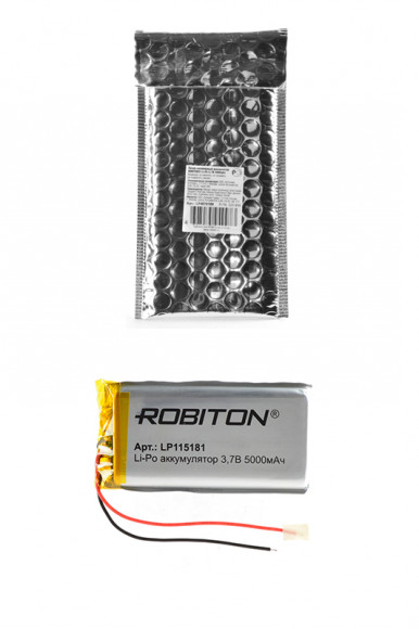 Аккумуляторная батарея Robiton LP115181, 3.7В, 5000мАч, PK1