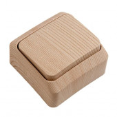 Выключатель одноклавишный наружный сосна сх.1 ЭТЮД (BA10-001D) Schneider Electric