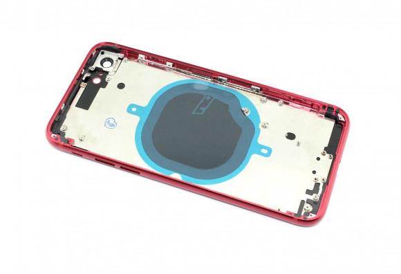 Задняя крышка (корпус) в сборе с рамкой для Apple iPhone 8, Red