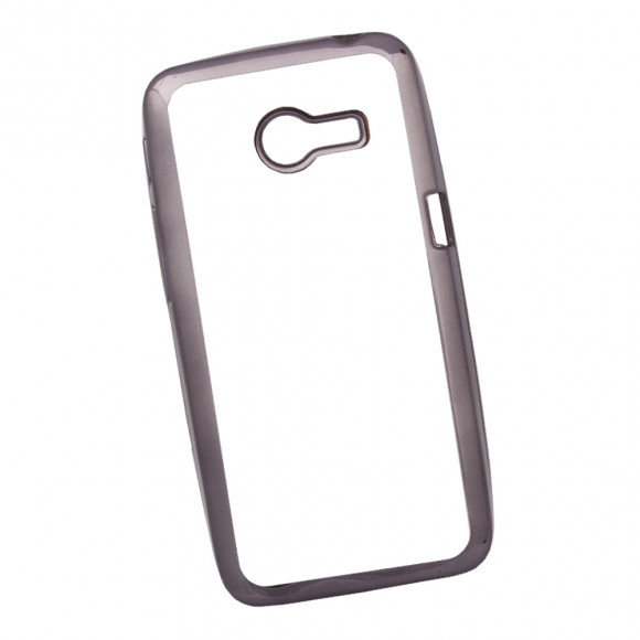 Чехол силиконовый "LP" для Asus ZenFone 4 A400CG TPU (прозрачный с черной хром рамкой) (европакет)