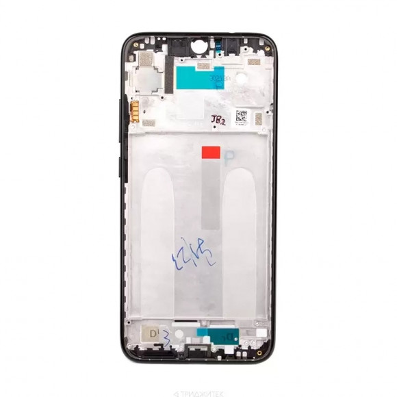 Рамка дисплея (средняя часть) для Xiaomi Redmi Note 7, 7 Pro, черная