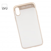 Чехол для Apple iPhone X REMAX Modi Series Case пластик, золотой