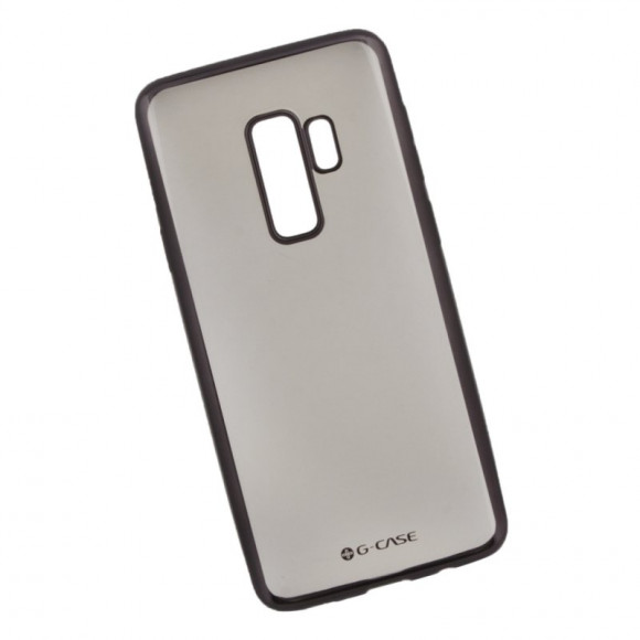 Защитная крышка "G-Case" для Samsung Galaxy S9 Plus (G965F) Plating TPU Case (прозрачная с черной рамкой)