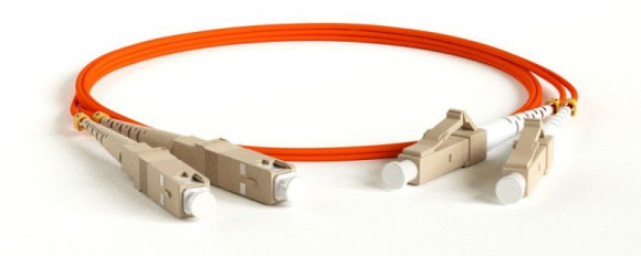 FC-D2-50-LC/PR-SC/PR-H-5M-LSZH-OR Патч-корд волоконно-оптический (шнур) MM 50/125, LC-SC, 2.0 мм, duplex, LSZH, 5 м Hyperline