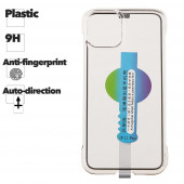 Защитное стекло для Apple iPhone 11 Pro, 9H, автоустановка + чехол (прозрачное)